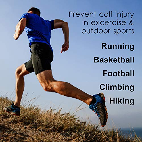 Calf Brace, Shin Splint Compression Sleeve (1 Pair) for Swelling, Edema, Hiking, Training, Adjustable Calf Support, Shin Brace for Men and Women - size: Large