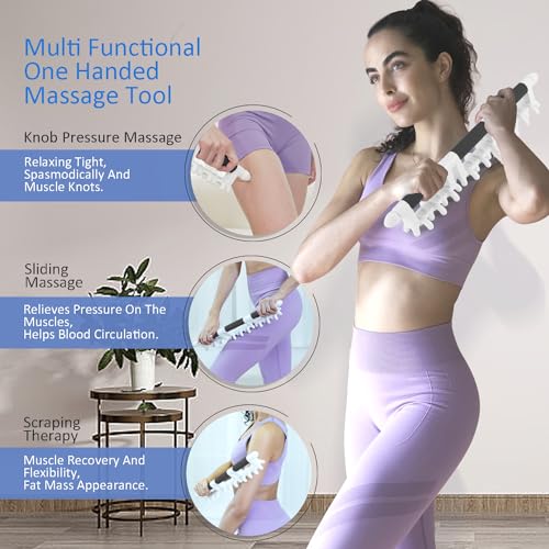 Strict Fascia Massage Tool Large Myofascial Release Blaster Tools for Anti-Cellulite Skin Soothing Lymphatic Drainage Trigger Point Deep Tissue Shoulder, Back，Psoas,Thighs, Butt & Full Body (Black) - color: Black, size: Large