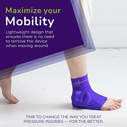 Ulcer Solutions Ankle Keeper – Physician-Designed Ankle Protector for Pressure Sores, Offloading Cushion for Pressure Ulcers, Enhanced Mobility & Comfort, Lightweight & Stretchable, Discreet Support for Injury Recovery & Senior Care, Medium: 7.5-9.0” (19.