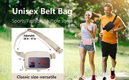 Tapp Collections Unisex Mini Crossbody Belt Bag with Adjustable Strap Small Waist Pouch for Workout Running Traveling Hiking - Khaki Green - color: Khaki Green