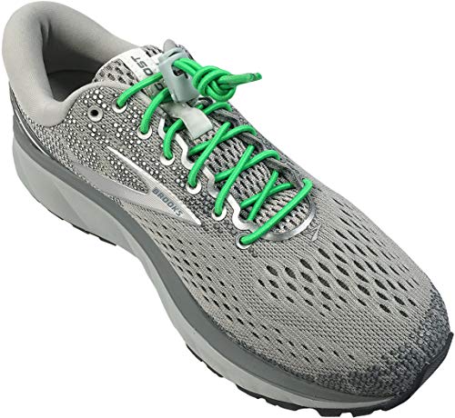 IBUNGEE LACES (Elastic No Tie Shoelaces (Made in the USA) - color: Florida Green, size: 22-inch