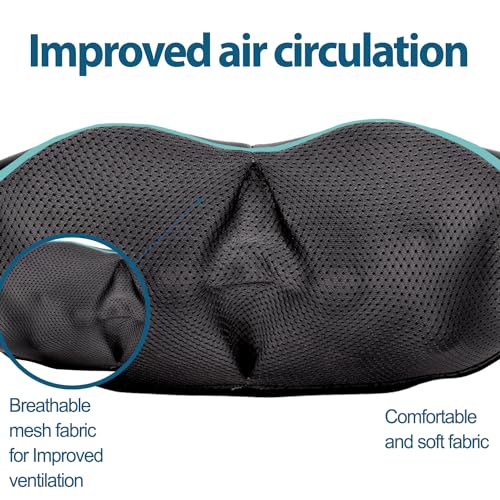 InvoSpa Shiatsu Neck and Back Massager with Heat - Deep Kneading Pillow for Massage - Electric Full Body Massager - color: Blue