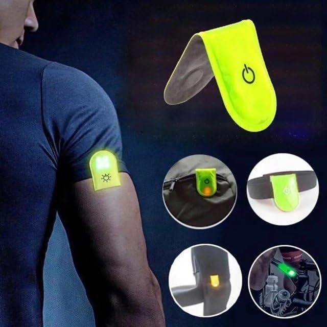 2pcs Night Running Reflector Light,Led Safety Magnetic Clip Light,Outdoor Clip Running Lights,for Night Walking,Cycling,Camping,Hiking,Running,Jogging Safety Accessories