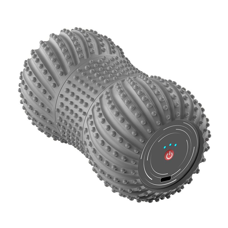 Portable Electric Muscle Massage Roller, Gray - color: Gray
