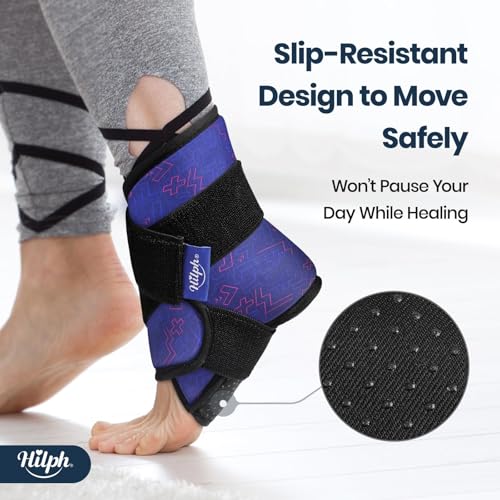 Hilph Ankle Heel Ice Pack Wrap for Swelling, Achilles Tendonitis, Sprain - style: A-Blue(1 Pack)