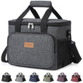 Lifewit Large Lunch Bag, Insulated Lunch Box, Soft Cooler Cooling Tote for Adult Men Women, Dark Gray 24-Can (15L) - color: Dark Gray, size: Large(15L)