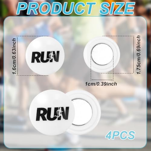 4 Pcs Magnetic Race Bib Clips