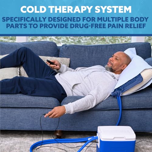 Polar Active Ice 3.0 | 9 QT Cold Therapy Ice Machine | Programmable Timer | Universal Rectangular Compression Pad | Cryotherapy Pain Relief System | Ace Bandage Style Compression - style: Universal Rectangular Pad