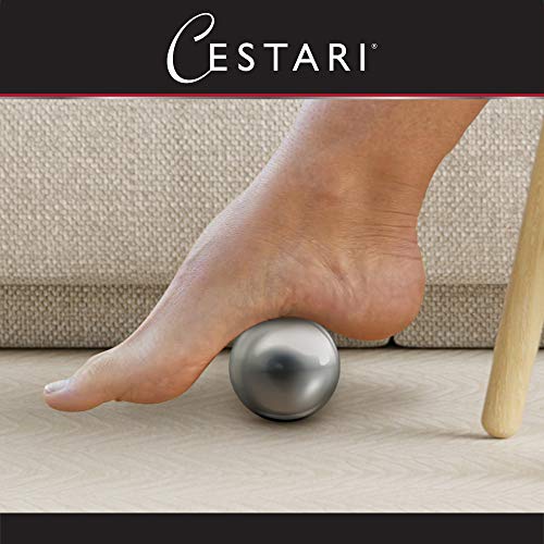 Massage Ball Hot Cold Roller Ball - Relieve Muscle Pain Fast - Stainless Steel Gel Balls for Heat or Ice Therapy-Feet Pain-Plantar Fasciitis-Back Ache-Myofascial Release–Deep Tissue Trigger Points - color: Blue 55mm