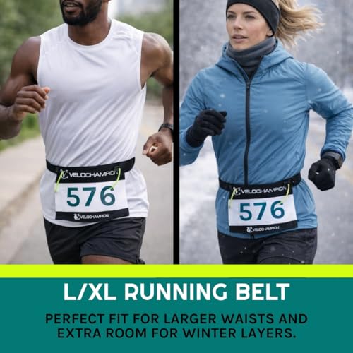 VeloChampion Triathlon Race Number Running Belt, Large, 1 Pack - size: Large