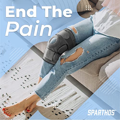 Sparthos Knee Brace for Women & Men - Meniscus Tear Support - Gray-XXXL