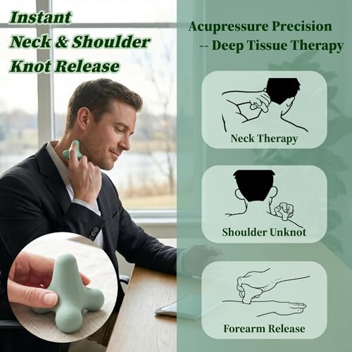 Trigger Point Massage Tool, 2 Piece Muscle Knot Relief Set