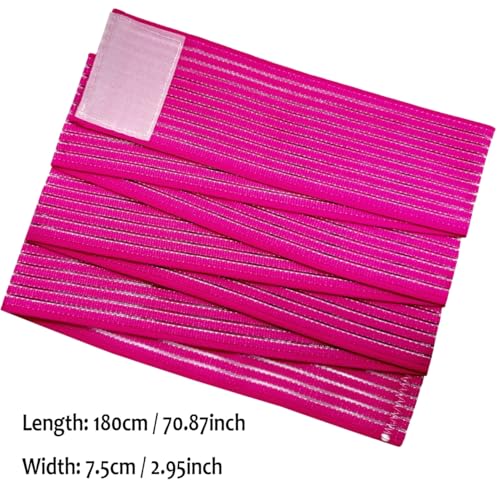 Extra Long Elastic Knee Wrap Compression Bandage Brace Support for Legs, Plantar Fasciitis, Stabilising Ligaments, Joint Pain, Squat, Basketball, Running, Tennis, Soccer, Football, Volleyball (Red) - color: Red