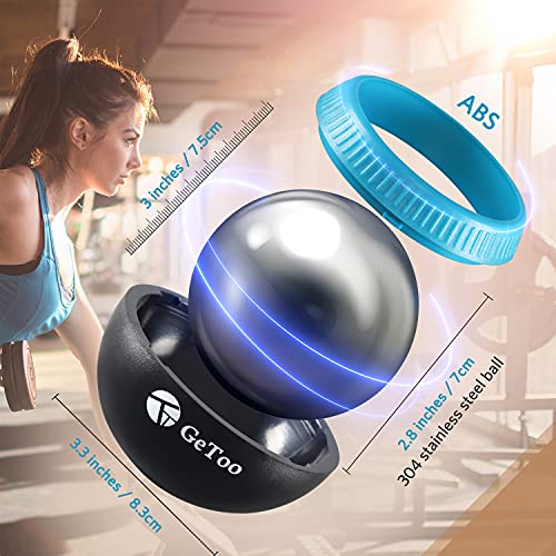 Cryosphere Cold Massage Roller Ball - 2.8 Inch Ice Massage Ball for Deep Tissue, 6 Hours Cold Therapy, Detachable Rolling Ball, Blue and Black