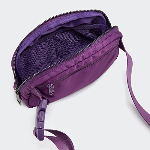 Pander Crossbody Belt Bag for Women and Men, Travel and Everyday Use - color: Dark Magenta
