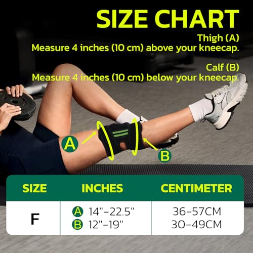 AOFIT Knee Brace for Men & Women – Dual Side Stabilizers & Patella Gel Pad, 4-Way Adjustable Wraparound Support for Knee Pain Relief, Fast Recovery, Running, Sports Black