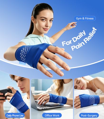 Thumb & Wrist Hot Cold Ice Pack Wrap, Fits Either Hand, Size M - size: M