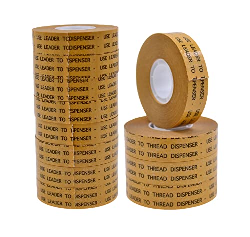 WOD General Purpose ATG Tape, 1/2 inch x 36 yds. (Set of 12 Rolls) Adhesive Transfer Tape Glider Refill Rolls Clear Adhesive on Gold Liner (Acid Free) RWATG20 - size: ATG Tape - 1/2" (12 Pack)