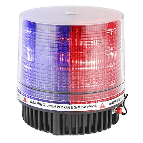 LED Wireless Rotating Beacon Battery Strobe Warning Light Red Blue - color: Red/Blue