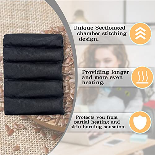 Microwave Heating Pad for Pain Relief, 17" x 9" Microwavable Heating Pads for Cramps, Back Pain, Neck Shoulder, Muscles, Knee, Joints, Natural Heat Pack Moist Heat, Black Cat - size: Medium Black cat - 3
