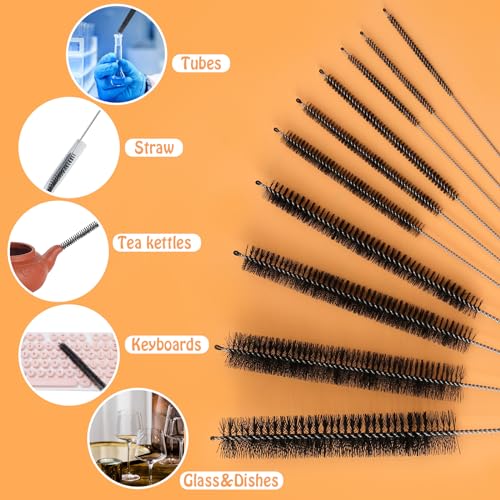 Bottle Brush Straw Cleaning Brush,Bottle Brush Cleaning Brush,Straw Cleaner Brush Set Drink Straws 2 in 1 Set