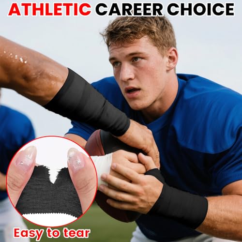NUITPY 8 Pack Athletic Tape, Black Sports Tape - color: Black-8 Rolls