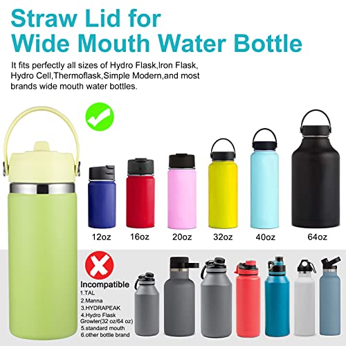 Hydro Flask Wide Mouth Straw Lid, Replacement Cap for 12-40 oz, Pineapple - color: Pineapple