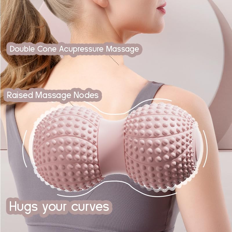 Peanut Massage Ball for Myofascial Release & Muscle Relaxation - Deep Tissue (Purple) - color: Purple