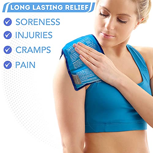 Gel Ice Pack, Hot and Cold Therapy, Small, Blue, 2-Count - style: Small (2 Per Pack)