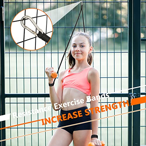 Zomiboo Baseball Bands Sports Resistance Exercise Bands - color: Black, style: 30 Lbs