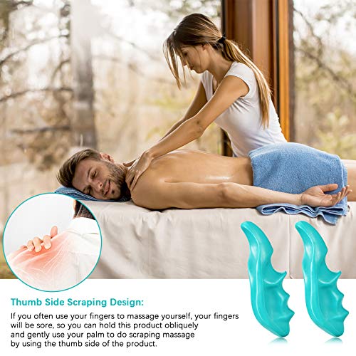 Nuanchu 2 Pcs Green Thumb Massage Tool, Deep Tissue Massager - color: Green