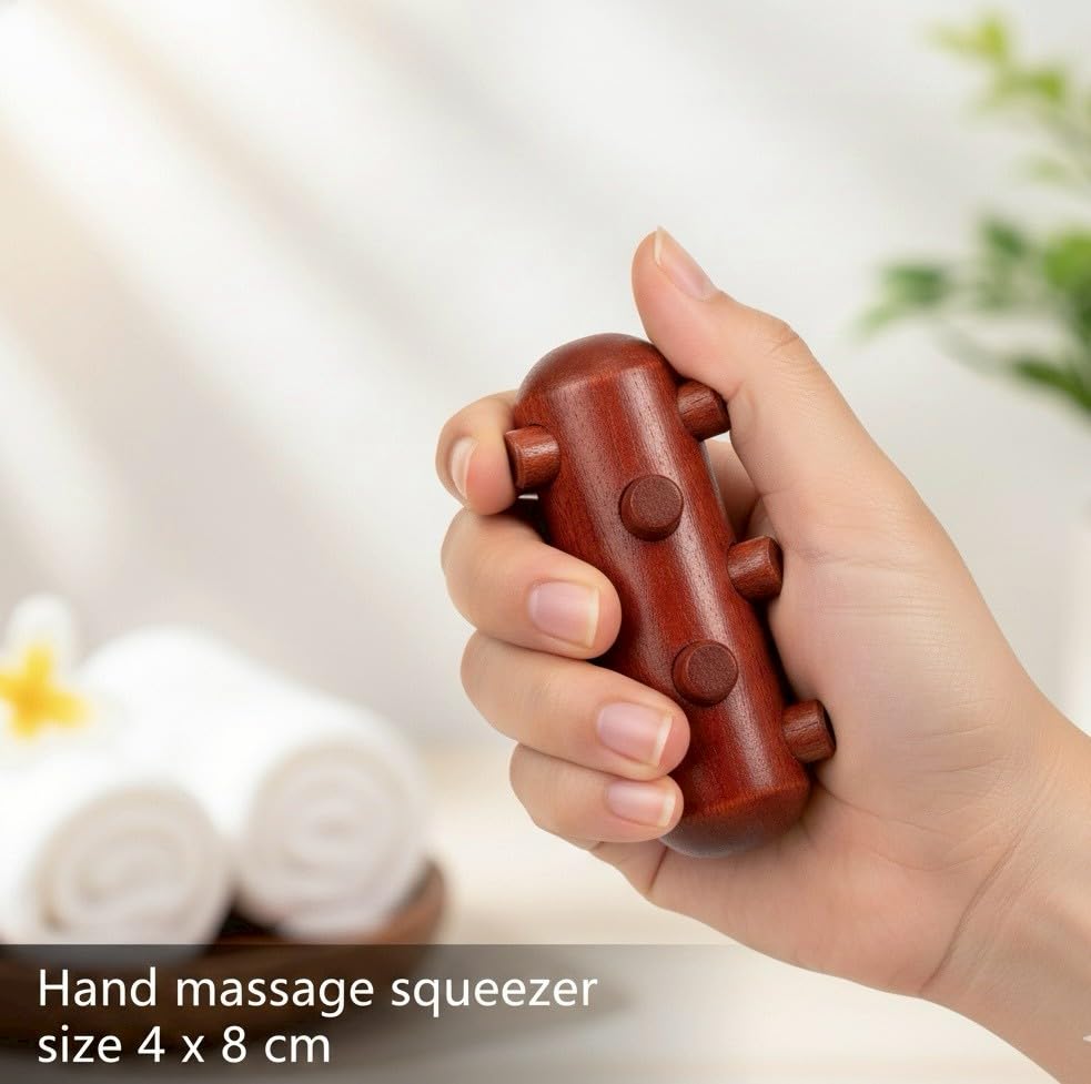 Lungcha 6 Types, 7 Piece Set Traditional Thai Massage Reflexology Wooden Stick Tool (Set of 6 Types Full Body Massage)