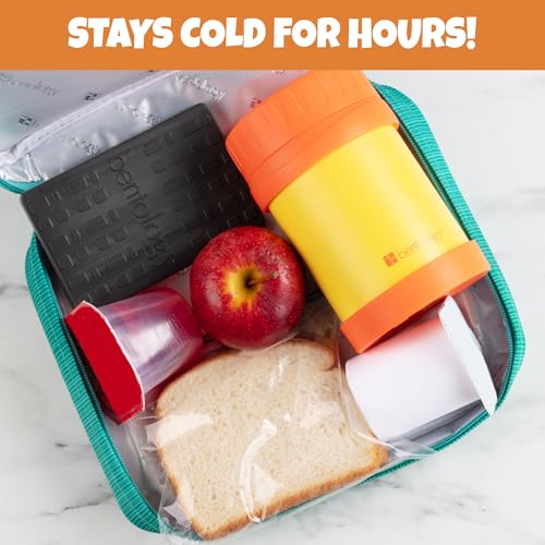 Kids Hard Ice Packs 3 Pack, Slim Reusable Freezer Packs for Lunch Boxes - color: Black Brick