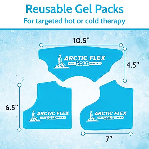 Arctic Flex Gel Replacement Packs - Ice Packs Reusable for Ankle Ice Brace - size: Ankle