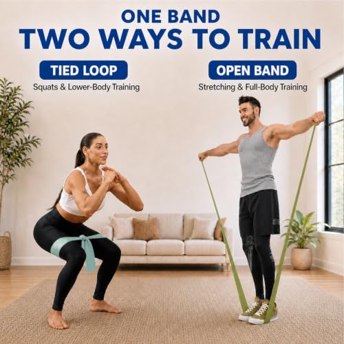 Resistance Bands for Working Out, Physical Therapy, Exercise, Pilates, Yoga - color: Nature Collection