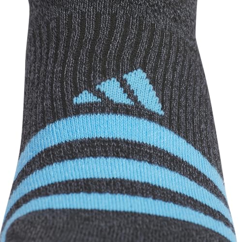 adidas Women's Superlite Super No Show Socks 6 Pairs - color: Black/Lucid Aquamarine/Flash Aqua Blue/3