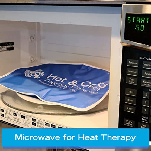 Roscoe Medical Gel Soft Flexible Ice Packs for Injuries, Reusable Freezer Hot and Cold Pack, Cold Compress & Cooling Gel Pad for Shoulder, Hip, Leg, Arm, Ankle & Foot Injury, 11 x 14 Inches, Large - size: Large, 11" x 14"