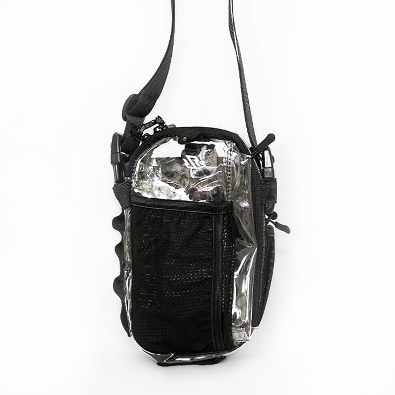Clear Modular Fanny Pack – Stadium Approved 5x9 Belt Bag with Locking Zipper Clips – Anti-Theft See Through Crossbody for Sports Events, Concerts & Festivals - color: Clear