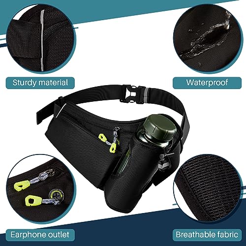 Abbylike 2 Pcs Waist Pack, Running Hydration Belt with Water Bottle Holder