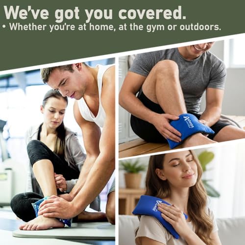 Flexible Hot and Cold Gel Pack, 9.5" x 4.5", 4 Pack - style: HotandCold
