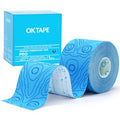 OK TAPE Kinesiology Tape PRO Uncut Latex Free Tape 2in x 16.4ft 1Roll - color: Blue+blue, size: 1 Rolls