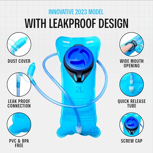 Sojourner Rave Hydration Pack - Hydration Backpack - Hydropack with 2L Bladder - Water Backpack for Festivals, Hiking, Running, Biking and More - color: Geometric Glow