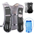 Azarxis Running Water Bottles Flask BPA Free Leakproof Hydration Vest Packs Waist Belt Replacement for Triathlon Marathon Hiking Cycling Climbing Runner - color: #4 Black (5L) with a 1.5L Hydration Bladder