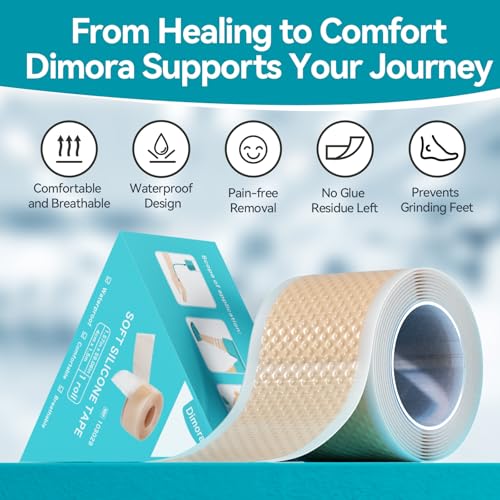 Dimora Silicone Tape 1 Roll, 1.6 x 59 Inch Each - color: Beige-Silicone Tape 1 Rolls