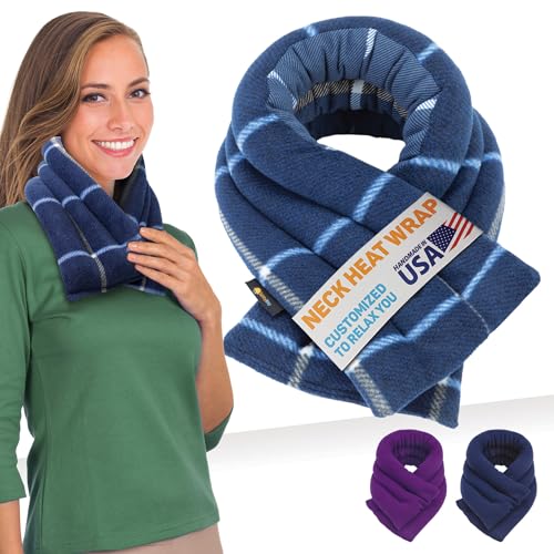 SunnyBay Heating Pad, Neck and Shoulder Wrap, 26x6 inch, Ocean Blue - color: Ocean Blue