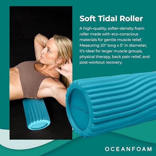 Oceanfoam Soft Tidal Roller - Soft Density Foam for Beginners (Miami Blue) - color: Miami Blue