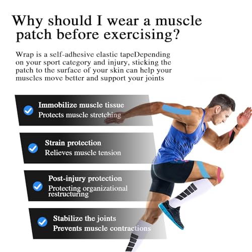 Kinesiology Tape (2 Rolls) - Waterproof, Breathable, Hypoallergenic - Ideal for Muscle Support and Injury Recovery, 2 Inches x 16 Feet, Black - color: Black