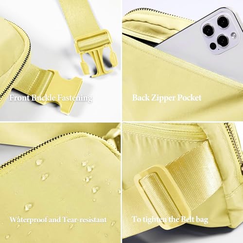YOSHUYUKI Fanny Pack Cross Body Small Crossbody Bags for Women Men Trendy Nylon Waterproof Mini Purse Travel Running Belt Bag Lulu Dupes Bum Hip Chest Waist Pack Side Bag Must Have Fuchsia - color: Pomelo