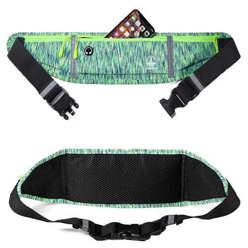 Running Belt Slim Fanny Pack Jogging Pouch Phone Holder Waist Pack - Green - color: I Green