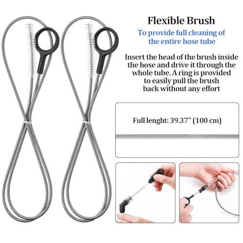 Patelai 2 Set 8 in 1 Reservoirs Hydration Bladder Cleaning Kit - color: Black
